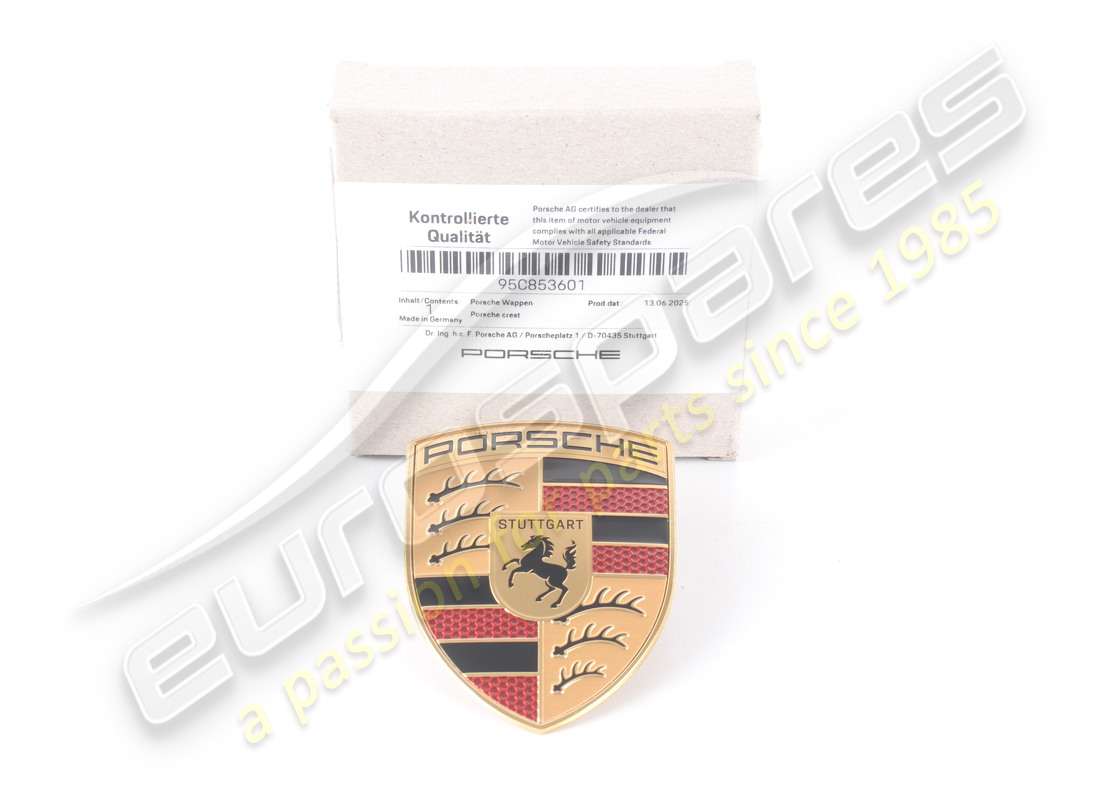 NEU PORSCHE PORSCHE WAPPEN. TEILENUMMER 95C853601 (1) neu porsche porsche wappen. teilenummer 95c853601 (1)