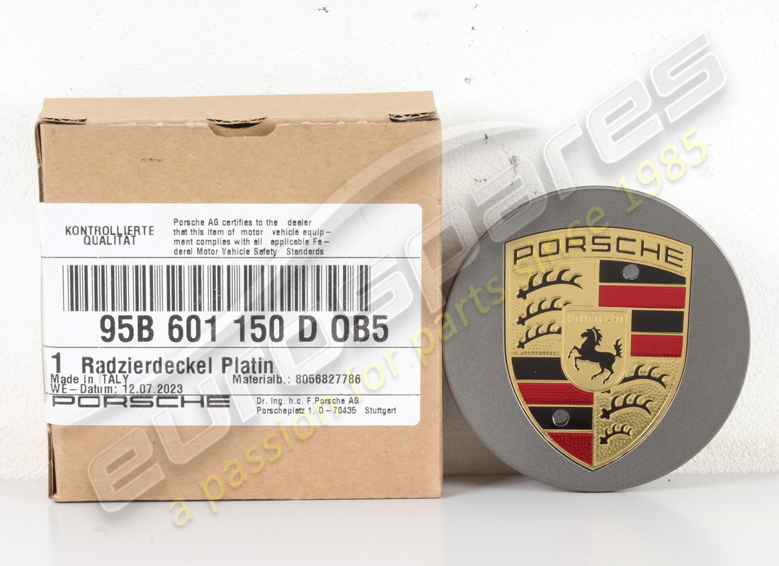 neu porsche radkappen konkav - mehrfarbig (pr:1np) platin seitenmatt. teilenummer 95b601150dob5 (3)