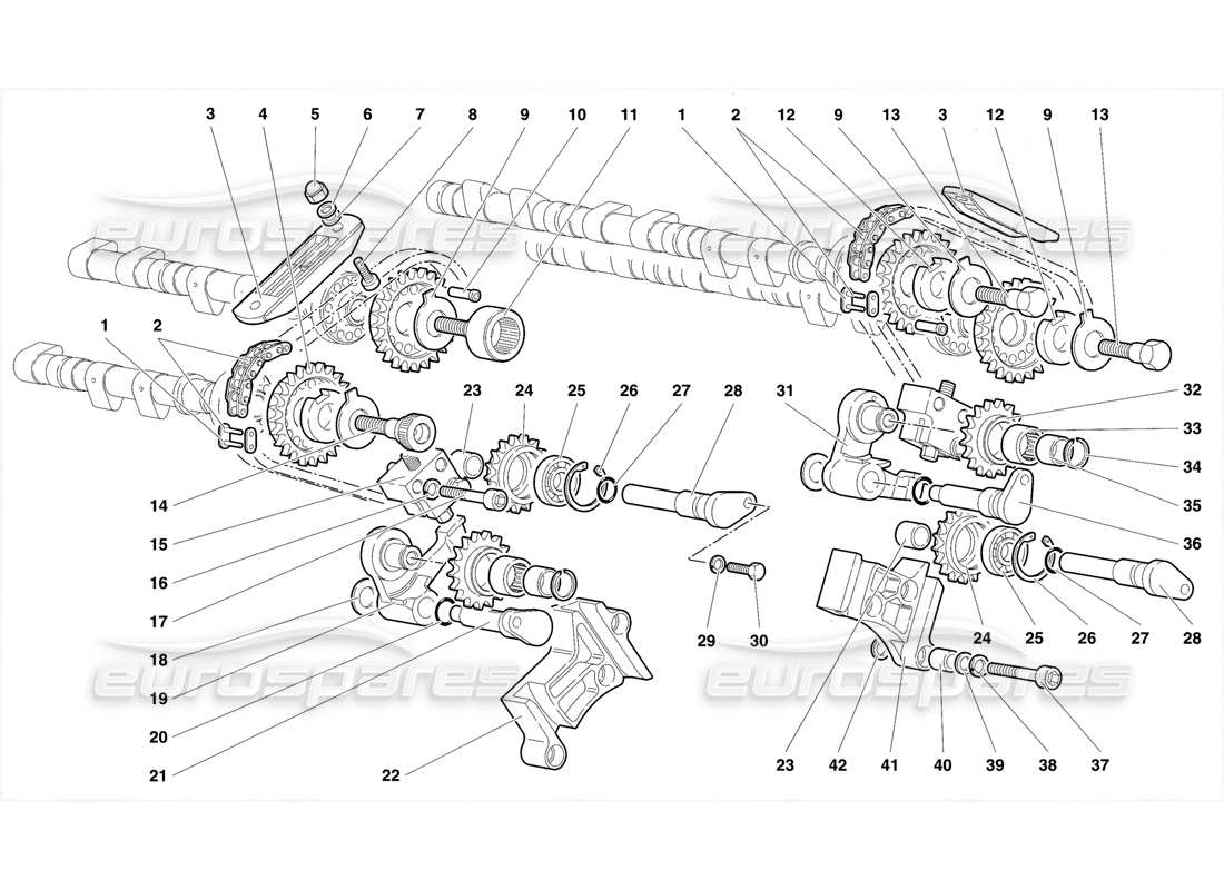 lamborghini diablo se30 (1995) teilediagramm des steuersystems