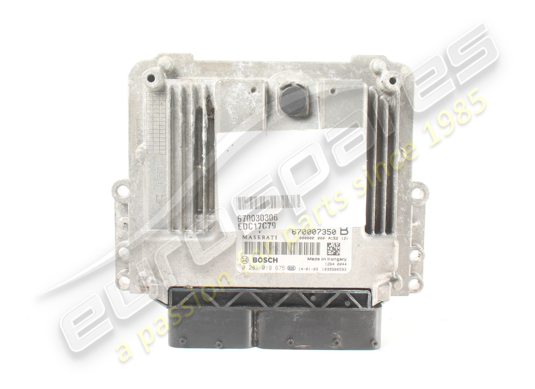 GEBRAUCHTE Maserati DIESELZÜNDUNGS-ECU (HW). TEILENUMMER 670007350 (1)