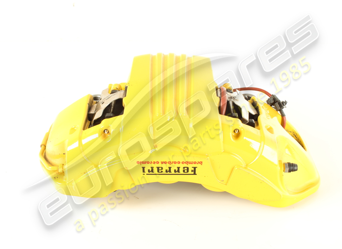 GEBRAUCHT Ferrari BREMSSATTEL KOMPLETT CARBON KERAMIK ANT.DX GIALL . TEILENUMMER 763688 (1)