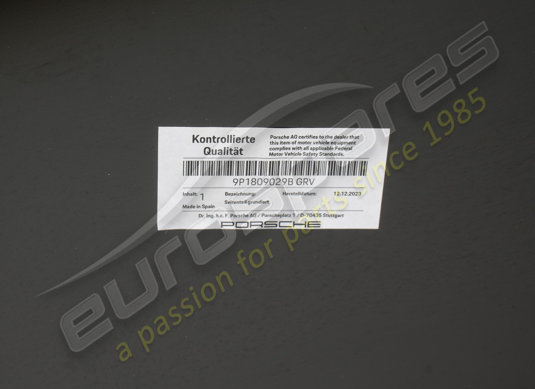 neu porsche seitenteil grundiert. teilenummer 9p1809029bgrv (3)
