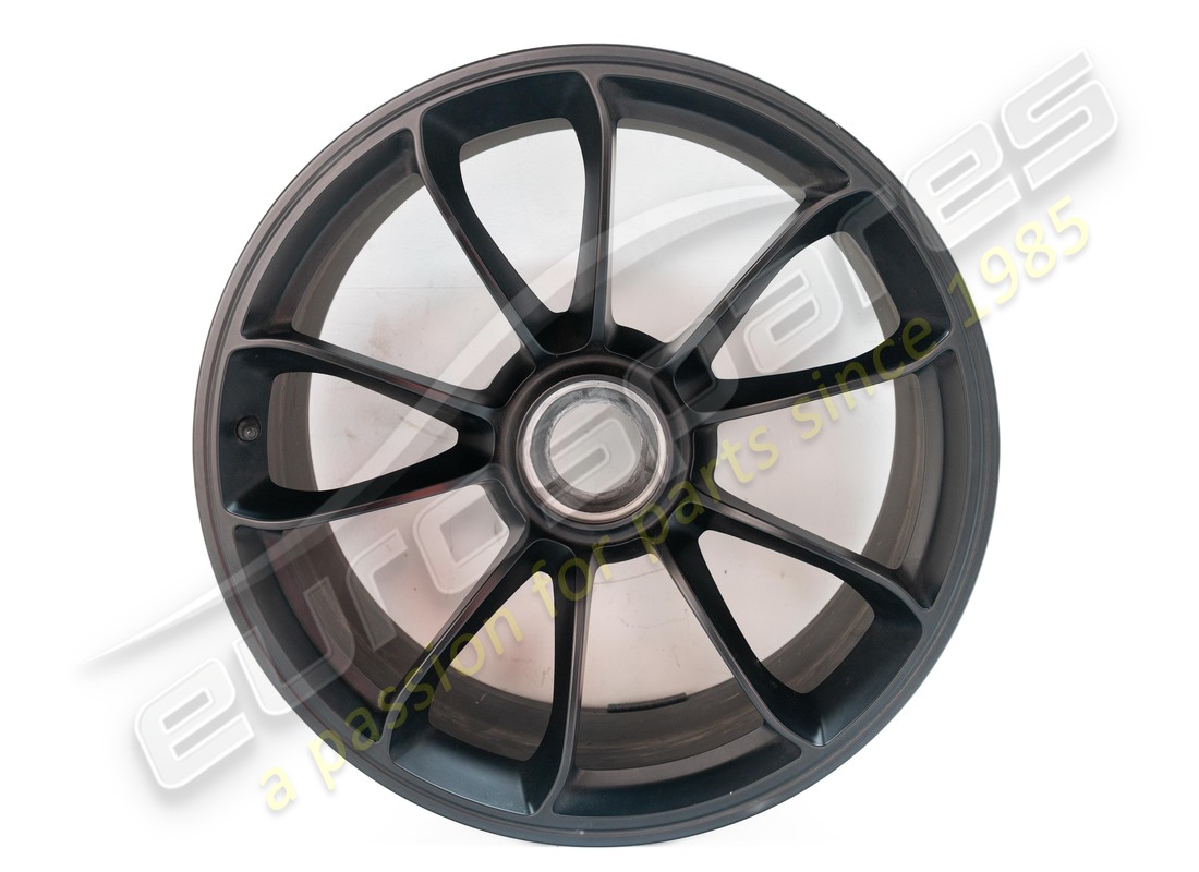 GEBRAUCHTE Porsche LEICHTMETALLFELGE VORNE, GT3 RS MATTSCHWARZ. TEILENUMMER 99136216382JE1 (1)