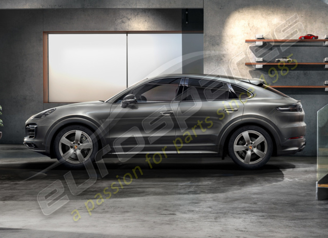 neu porsche 20 zoll cayenne sport classic winterradsatz - comfort - lackiert in platinum (seidenlängend). teilenummer 9y0044630e (2)