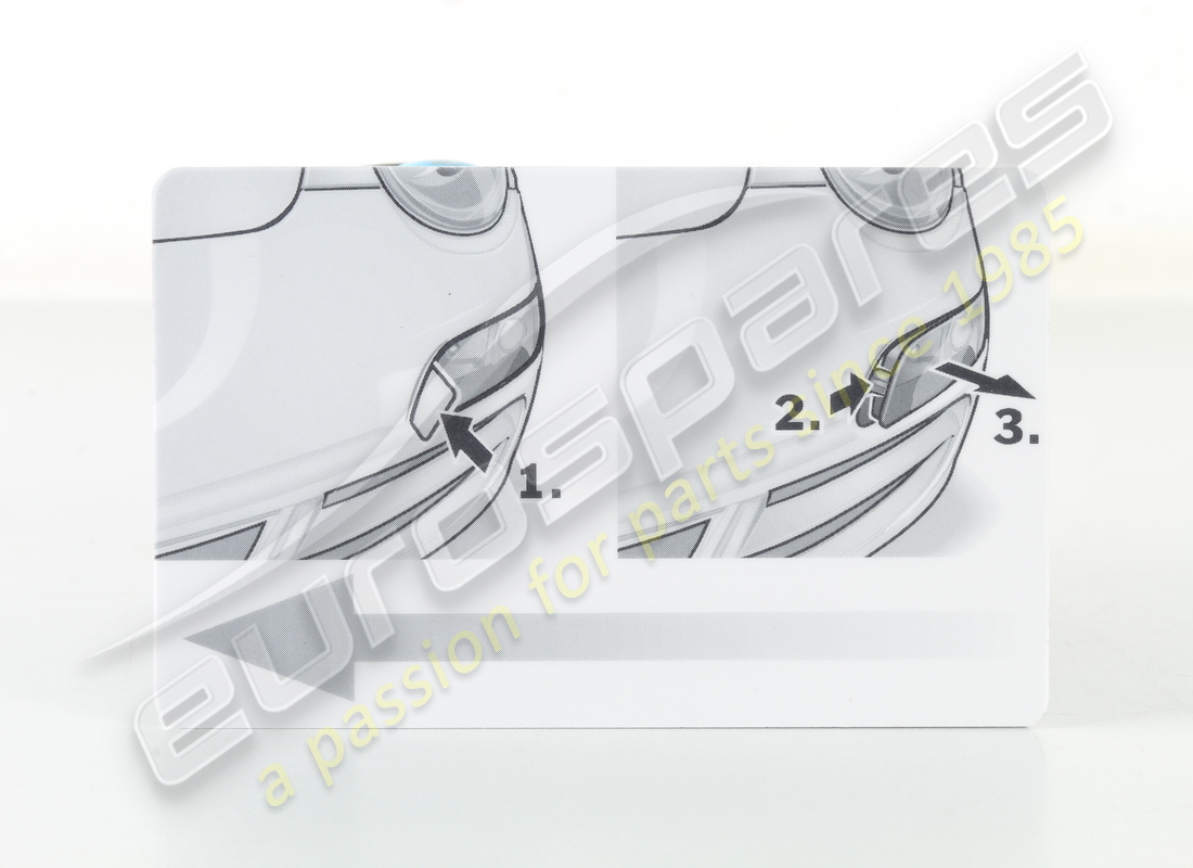 NEUE PORSCHE KARTE. TEILENUMMER 99763123100 (2) neue porsche karte. teilenummer 99763123100 (2)